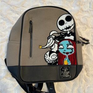 Loungefly Beige and Black Nightmare Backpack